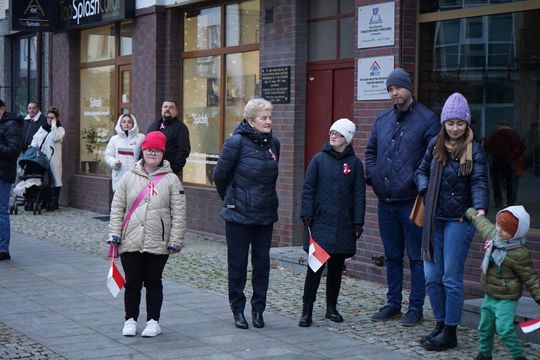 Zdjęcie z uroczystości niepodległościowych w Ciechanowie