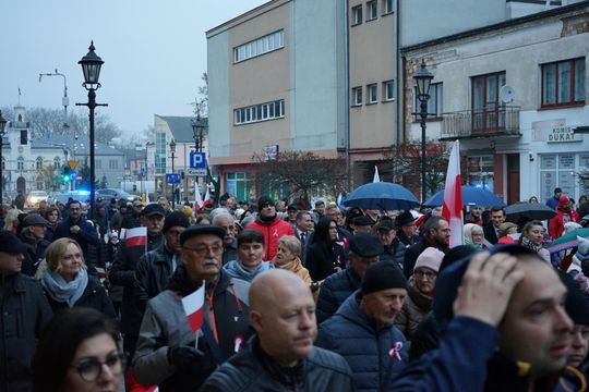 Zdjęcie z uroczystości niepodległościowych w Ciechanowie