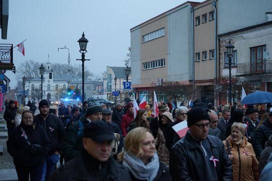 Zdjęcie z uroczystości niepodległościowych w Ciechanowie