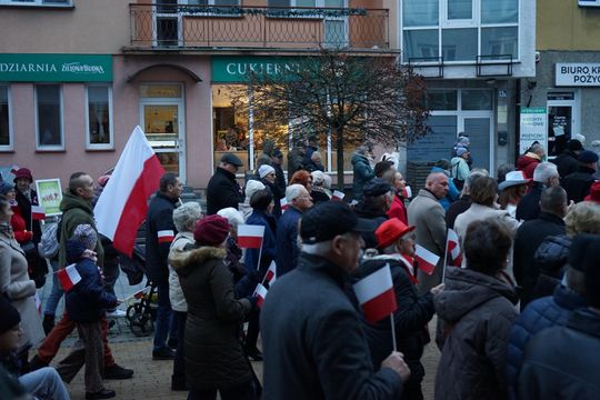 Zdjęcie z uroczystości niepodległościowych w Ciechanowie