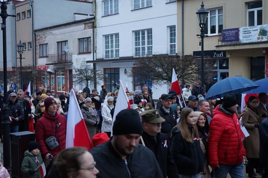 Zdjęcie z uroczystości niepodległościowych w Ciechanowie