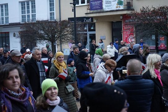 Zdjęcie z uroczystości niepodległościowych w Ciechanowie