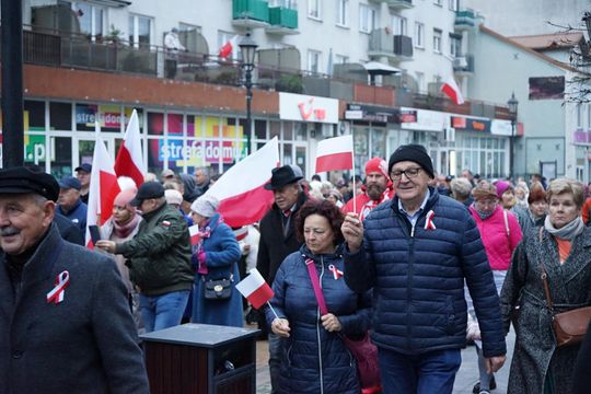 Zdjęcie z uroczystości niepodległościowych w Ciechanowie