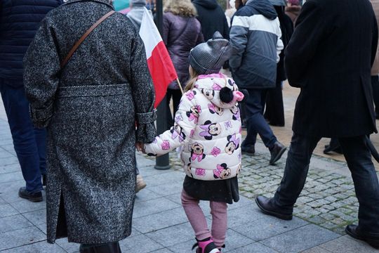 Zdjęcie z uroczystości niepodległościowych w Ciechanowie