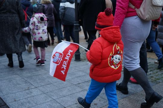 Zdjęcie z uroczystości niepodległościowych w Ciechanowie