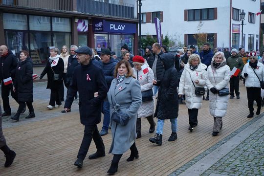 Zdjęcie z uroczystości niepodległościowych w Ciechanowie