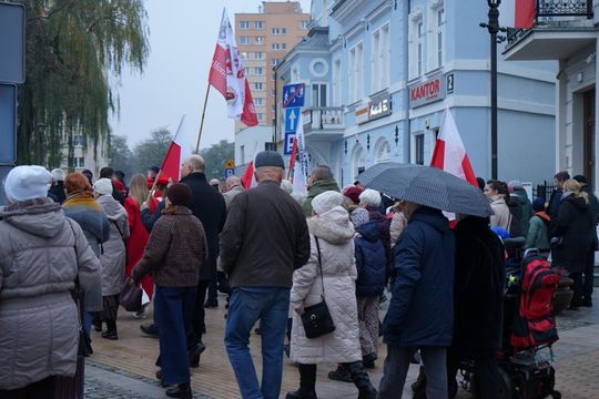 Zdjęcie z uroczystości niepodległościowych w Ciechanowie