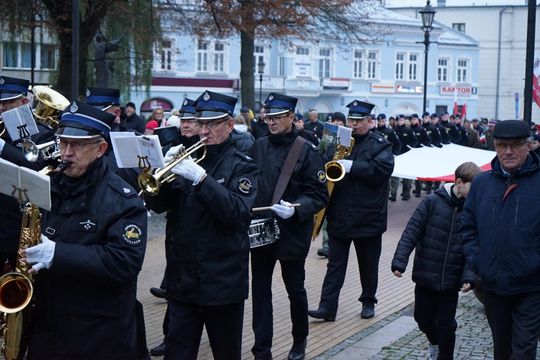 Zdjęcie z uroczystości niepodległościowych w Ciechanowie
