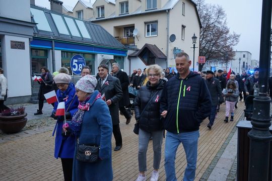 Zdjęcie z uroczystości niepodległościowych w Ciechanowie