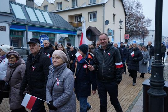 Zdjęcie z uroczystości niepodległościowych w Ciechanowie