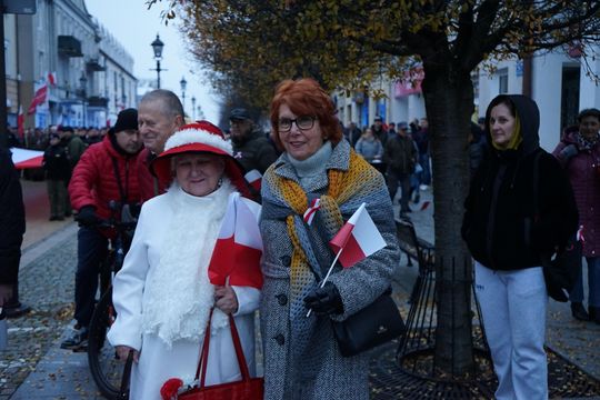 Zdjęcie z uroczystości niepodległościowych w Ciechanowie