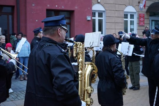Zdjęcie z uroczystości niepodległościowych w Ciechanowie
