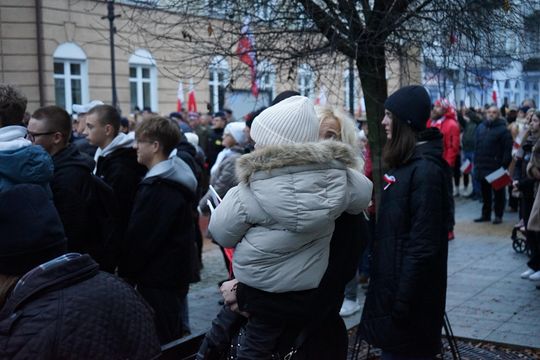 Zdjęcie z uroczystości niepodległościowych w Ciechanowie