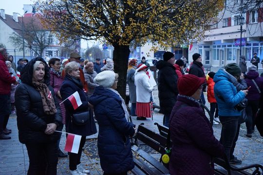 Zdjęcie z uroczystości niepodległościowych w Ciechanowie