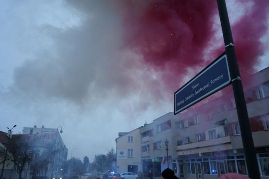 Zdjęcie z uroczystości niepodległościowych w Ciechanowie