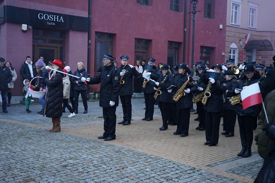 Zdjęcie z uroczystości niepodległościowych w Ciechanowie