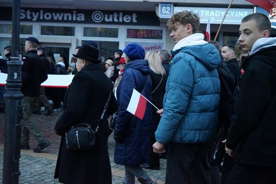 Zdjęcie z uroczystości niepodległościowych w Ciechanowie