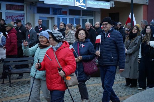 Zdjęcie z uroczystości niepodległościowych w Ciechanowie