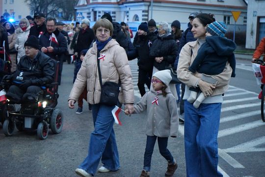 Zdjęcie z uroczystości niepodległościowych w Ciechanowie