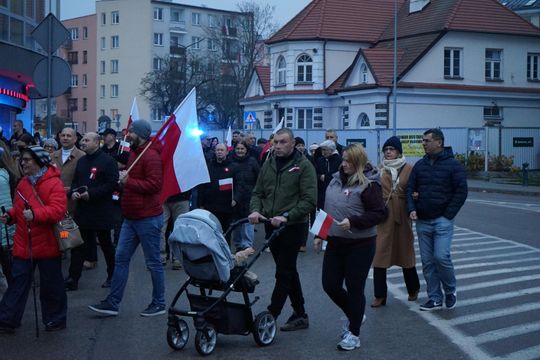 Zdjęcie z uroczystości niepodległościowych w Ciechanowie