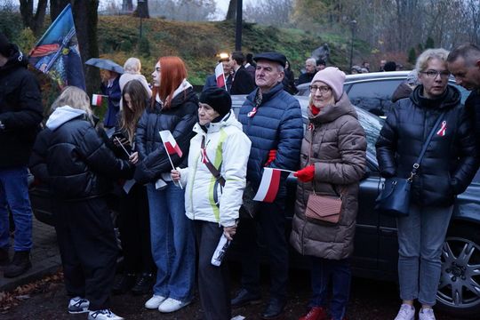 Zdjęcie z uroczystości niepodległościowych w Ciechanowie