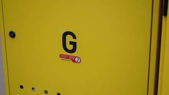 Przecięcie wstęgi z okazji uruchomienia gazociągu w Gąsocinie