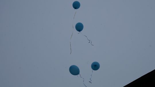 Przecięcie wstęgi z okazji uruchomienia gazociągu w Gąsocinie