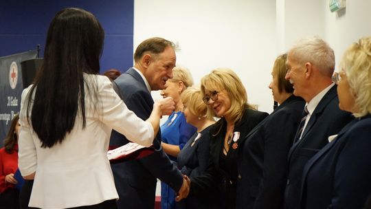 Zdjęcie z X Gali Honorowego Krwiodawstwa w Ciechanowie