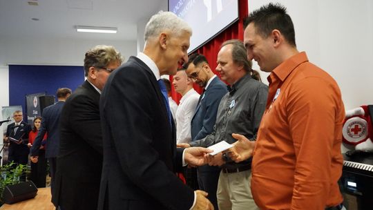 Zdjęcie z X Gali Honorowego Krwiodawstwa w Ciechanowie