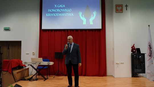 Zdjęcie z X Gali Honorowego Krwiodawstwa w Ciechanowie
