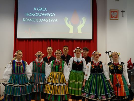 Zdjęcie z X Gali Honorowego Krwiodawstwa w Ciechanowie