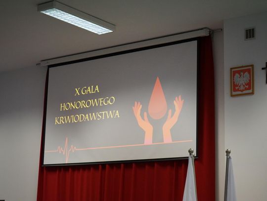 Zdjęcie z X Gali Honorowego Krwiodawstwa w Ciechanowie