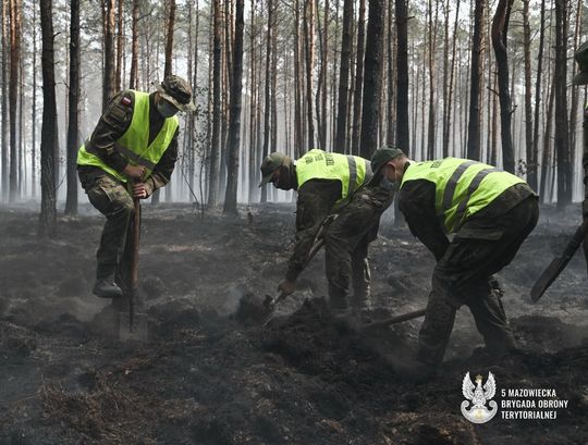Wojskowa operacja przeciwpożarowa na Mazowszu