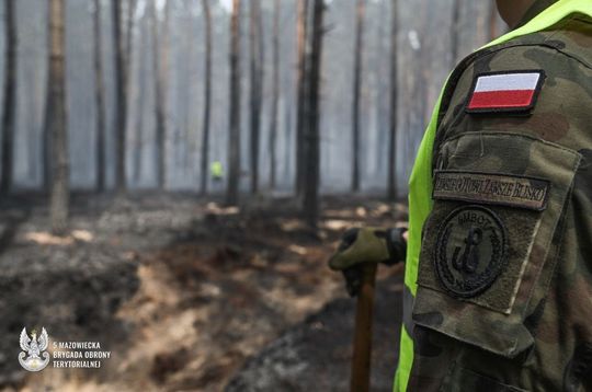 Wojskowa operacja przeciwpożarowa na Mazowszu