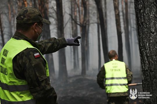Wojskowa operacja przeciwpożarowa na Mazowszu