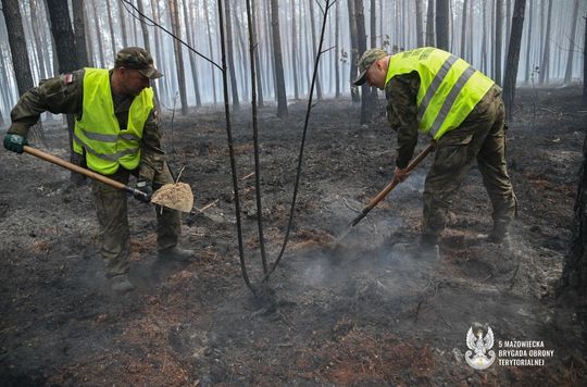Wojskowa operacja przeciwpożarowa na Mazowszu