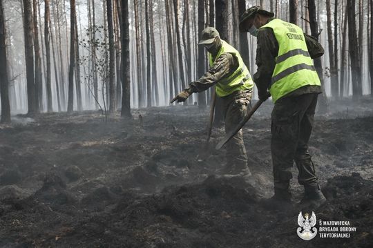 Wojskowa operacja przeciwpożarowa na Mazowszu