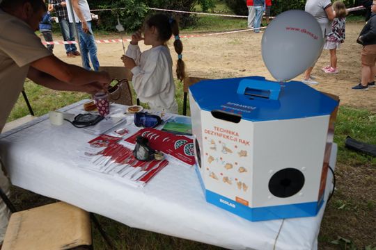 Piknik rodzinny za halą MOSiR w Ciechanowie