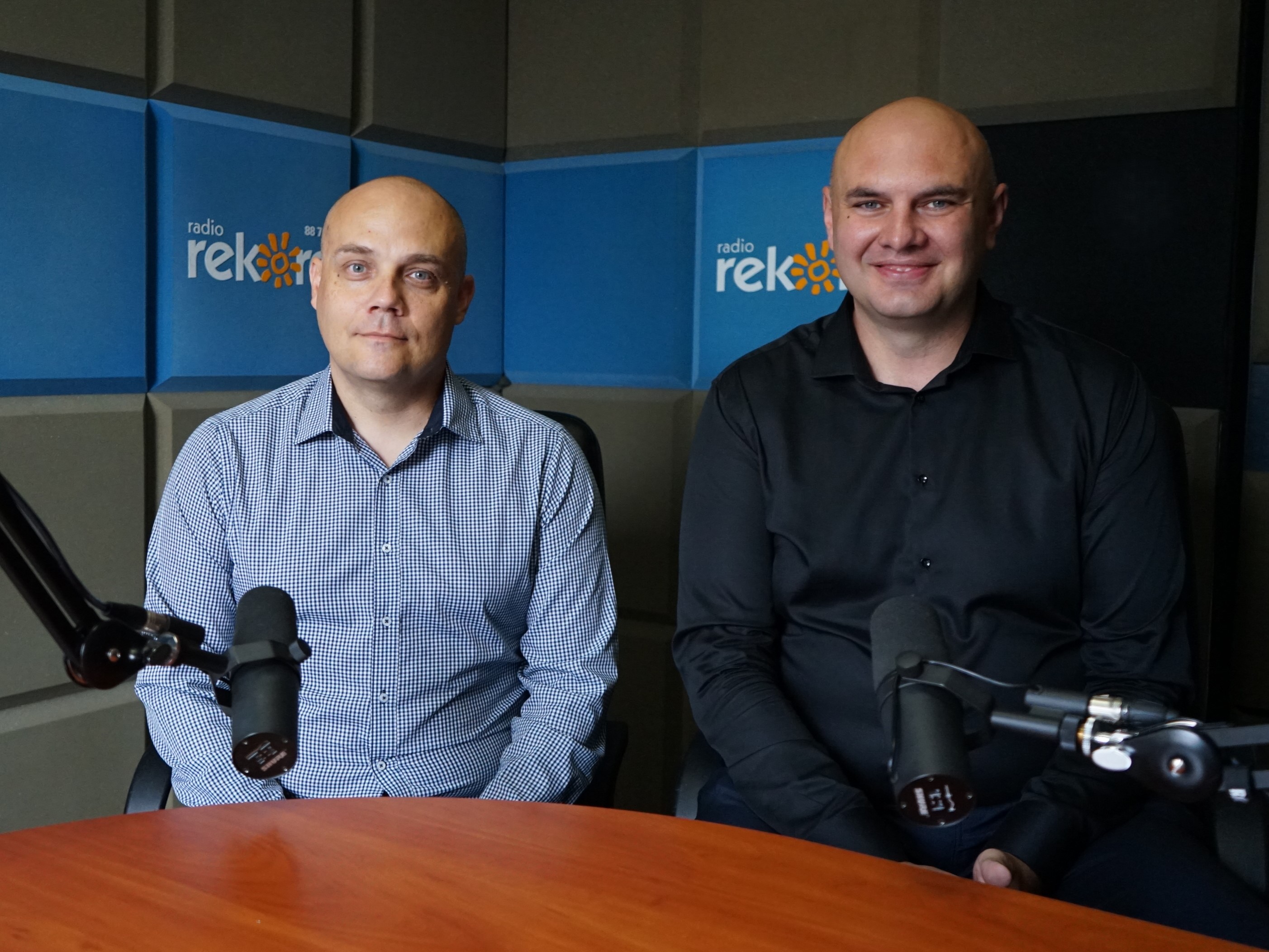 Organizatorzy Maratonu MTB podczas rozmowy w Radiu Rekord