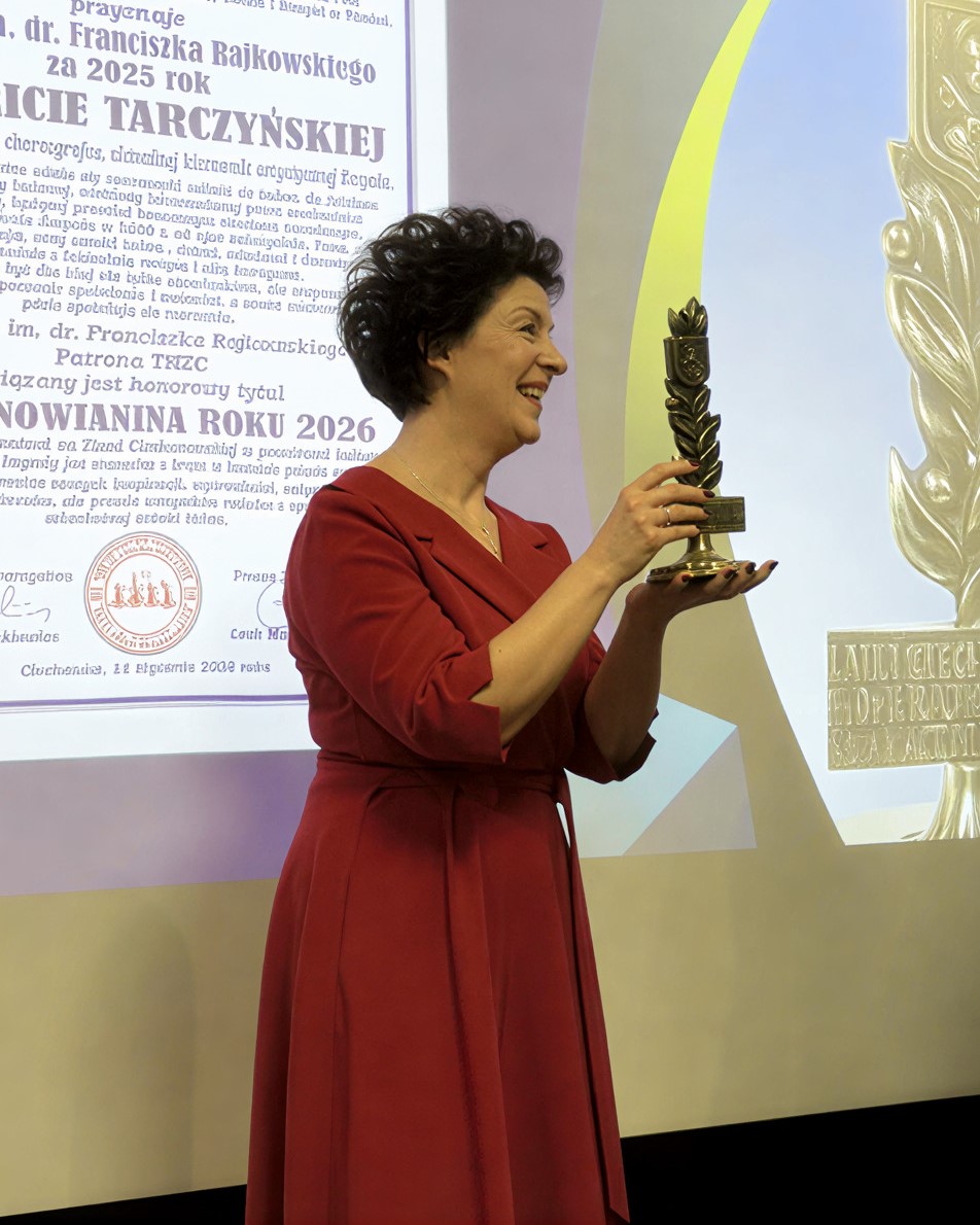 Gala wręczenia nagrody im. Rajkowskiego ciechanowiance roku 2025 Ricie Tarczyńskiej