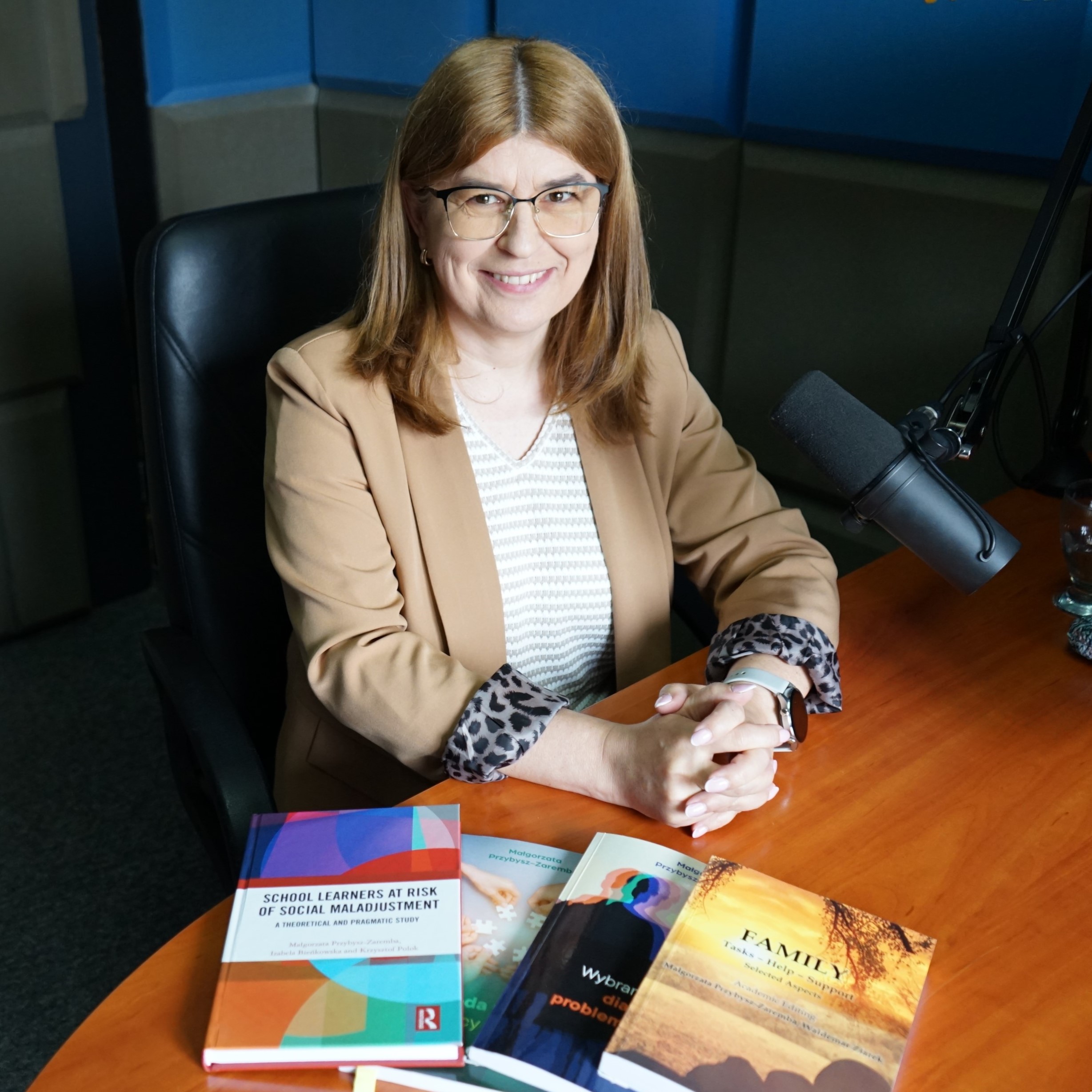 Prof. dr hab. Małgorzata Przybysz - Zaremba w studiu Radia Rekord Mazowsze