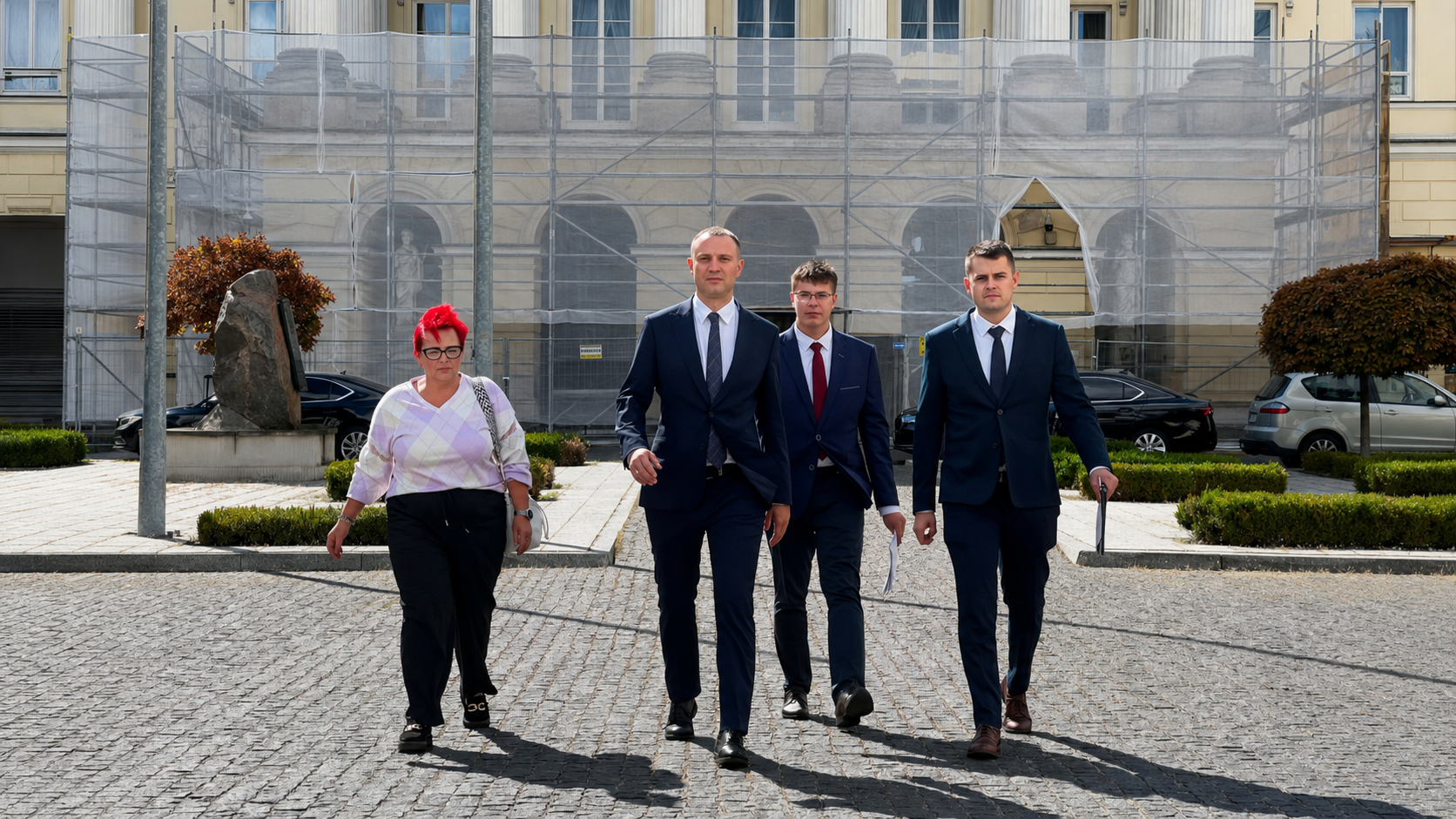 Uczestnicy spotkania dotyczącego całodobowej karetki w Jednorożcu w Mazowieckim Urzędzie Wojewódzkim